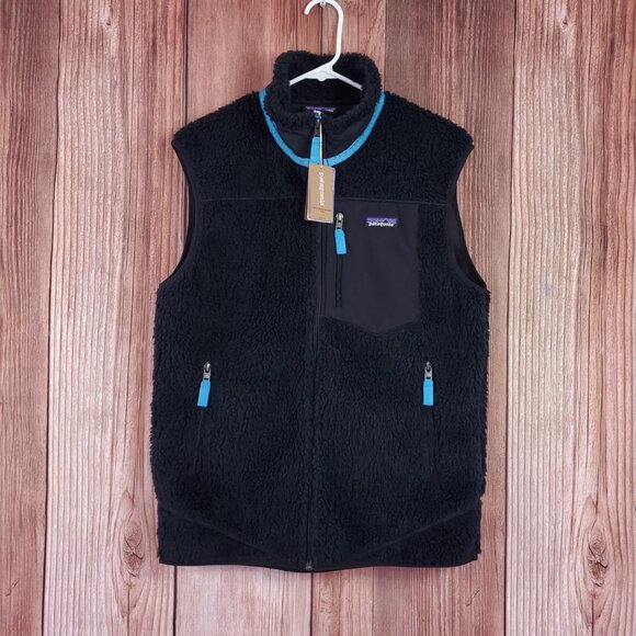 NWT Patagonia Mens Medium Classic Retro-X Vest Regular Fit Pitch Blue 23048 - Picture 1 of 16